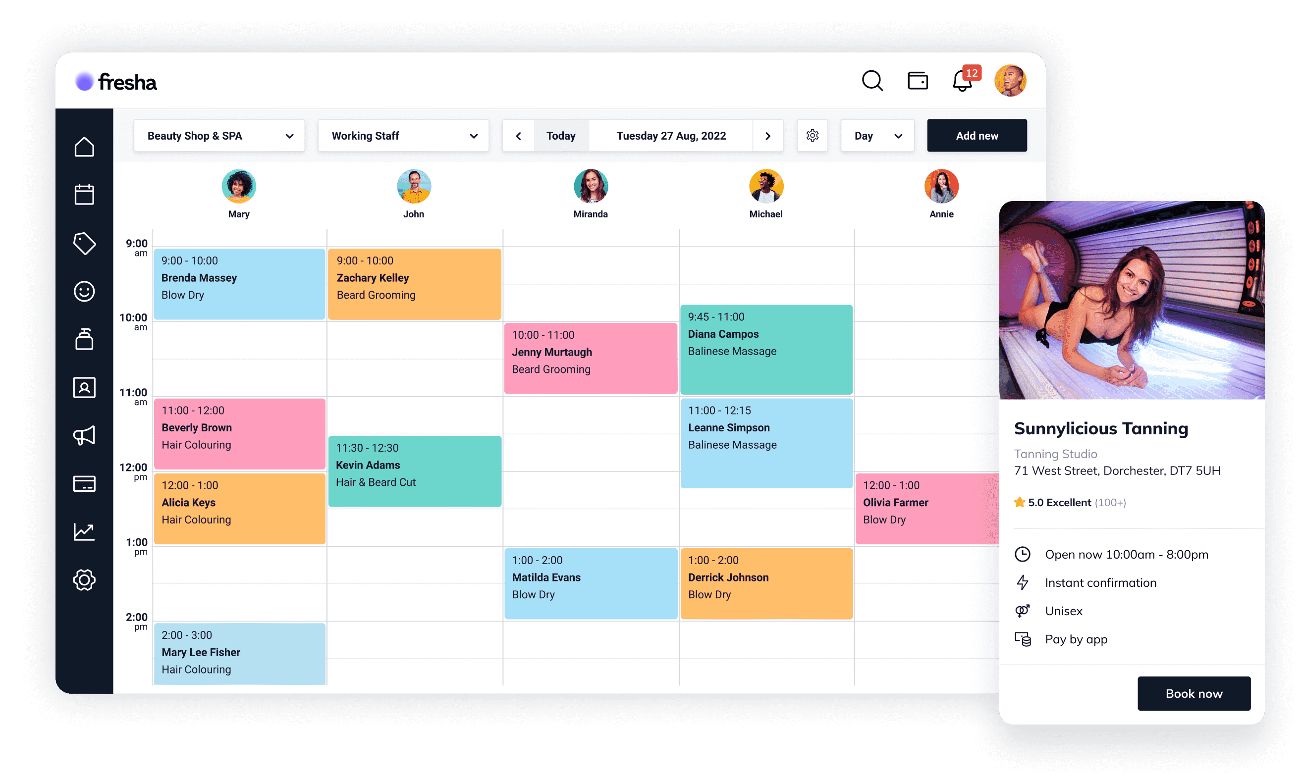 Fresha – Software pro salony a lázně