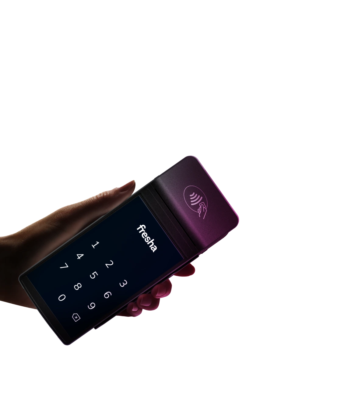 Fresha terminal with tap to pay
